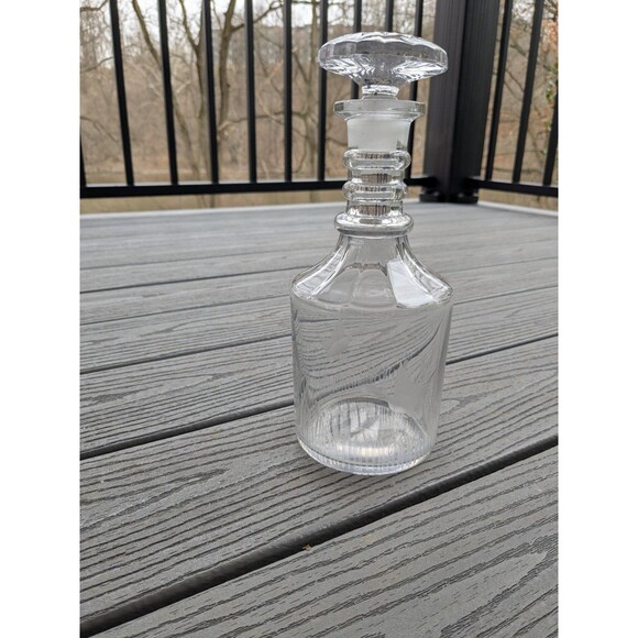 Vintage Duncan & Miller 1930s 10" Glass Decanter Etched Ducks Glass Stopper - Picture 9 of 16